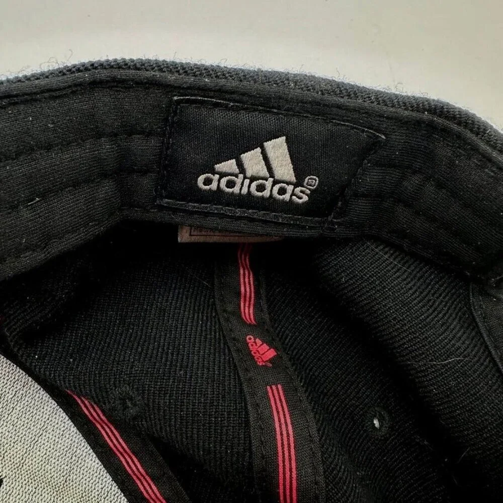 Adidas Hat University of Arkansas Strap‎ Back Script A Baseball Cap Black Red